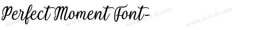 Perfect Moment Font字体转换